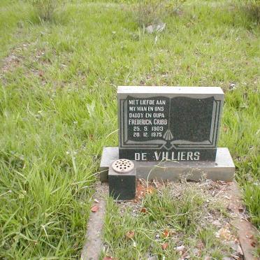 VILLIERS Frederick Gribb, de 1903-1975