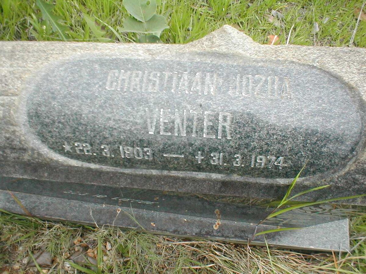 VENTER Christiaan Jozua 1903-1974