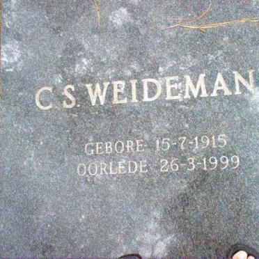 WEIDEMANN C.S. 1915-1999