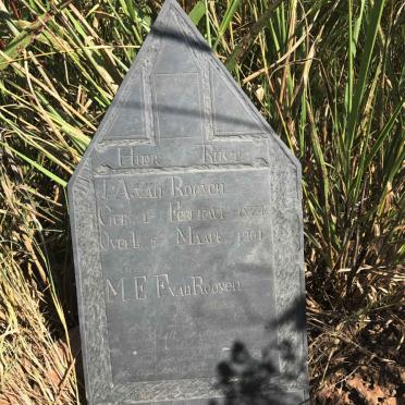 ROOYEN J.A., van 1874-1901