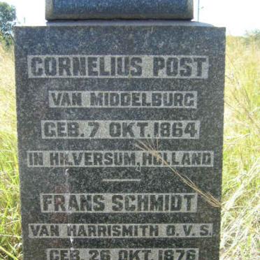 POST Cornelius 1864-1901 :: SCHMIDT Frans 1876-1901