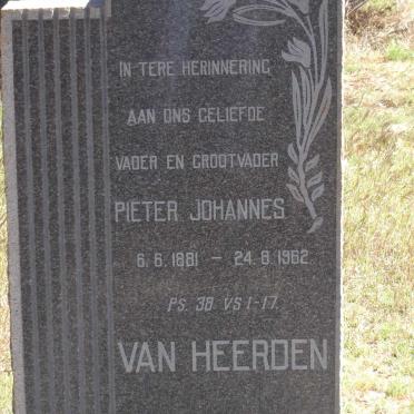 HEERDEN Pieter Johannes, van 1881-1962