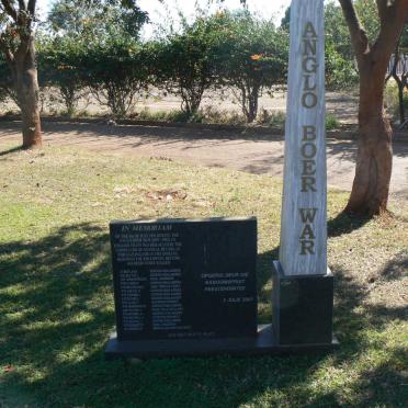 2. Anglo Boer War monument - British Soldiers killed on July 4th 1901