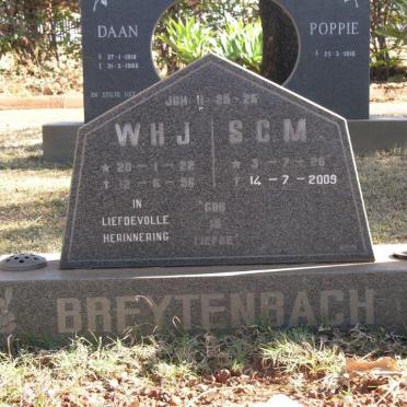 BREYTENBACH W.H.J. 1922-1996 &amp; S.C.M. 1926-2009