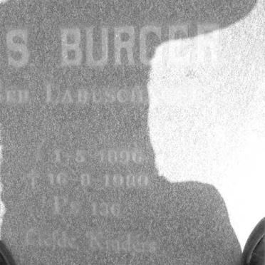 BURGER S. nee LABUSCHAGNE 1896-1980