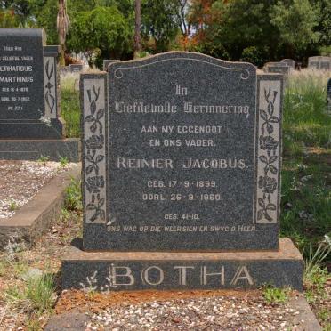 BOTHA Reinier Jacobus 1899-1960