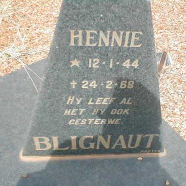 BLIGNAUT Hennie 1944-1968