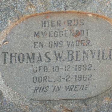 BENVILLE Thomas W. 1892-1962