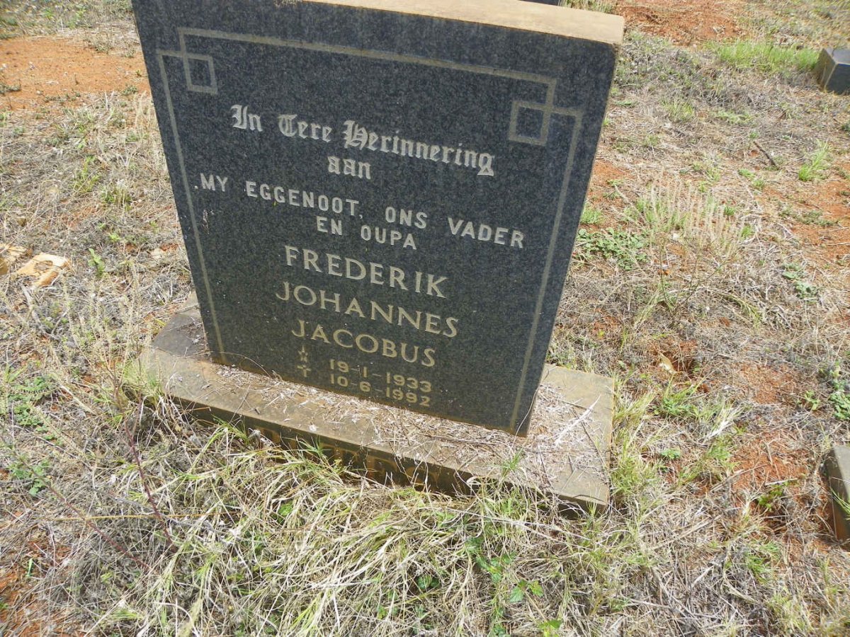 BOTES Frederik Johannes Jacobus 1933-1992