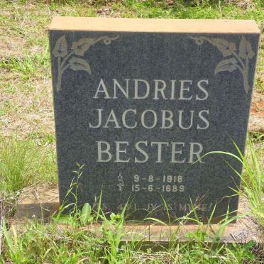 BESTER Andries Jacobus 1918-1989