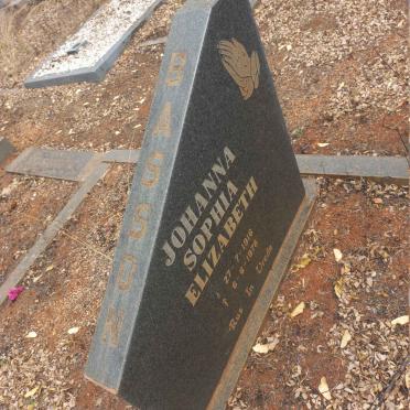 BASSON Johanna Sophia Elizabeth 1916-1978