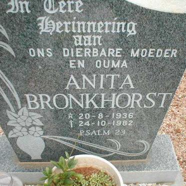 BRONKHORST Anita 1936-1982