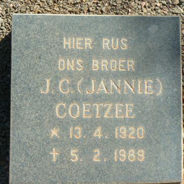 COETZEE J.C. 1920-1989