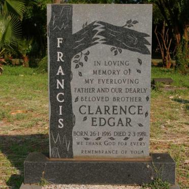 FRANCIS Clarence Edgar 1916-1981