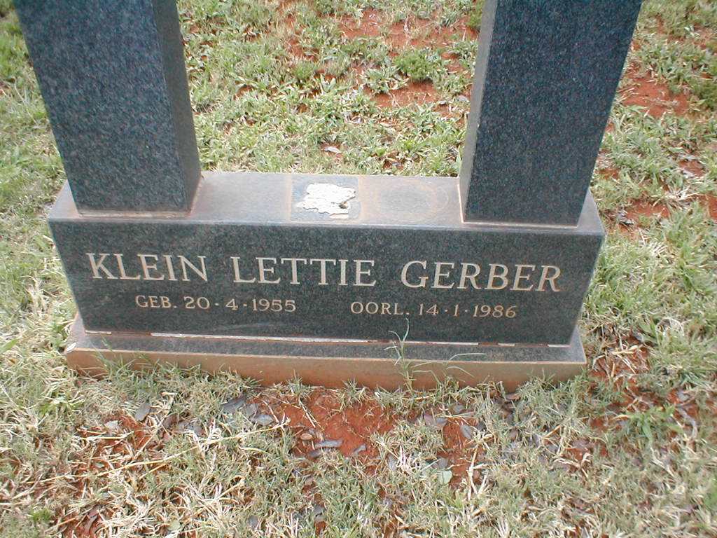 GERBER Klein Lettie 1955-1986