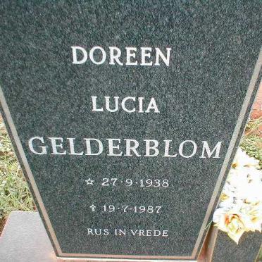 GELDERBLOM Doreen Lucia 1938-1987
