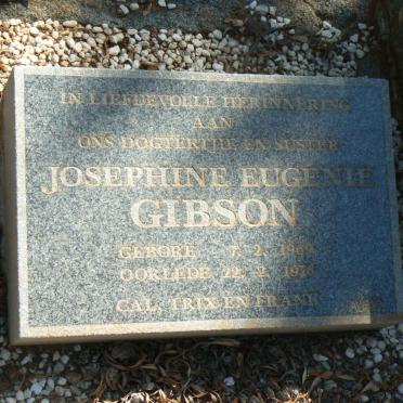 GIBSON Josephine Eugenie 1969-1976