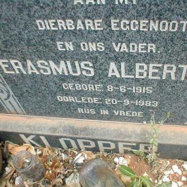 KLOPPER Erasmus Albertus 1915-1983
