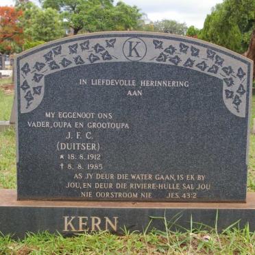 KERN J.F.C. 1912-1985