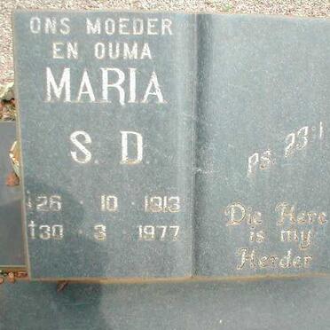 LOUW Willem S.J. 1911-1982 &amp; Maria S.D. 1913-1977