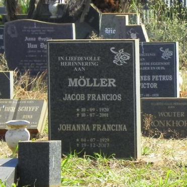 MÖLLER Jacob Francios 1920-2001 &amp; Johanna Francina 1929-2017