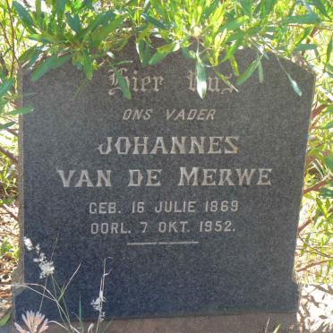 MERWE Johannes, van de 1869-1952