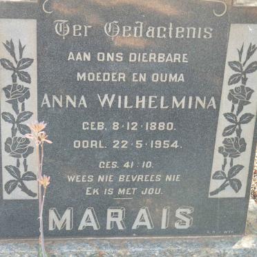 MARAIS Anna Wilhelmina 1880-1954