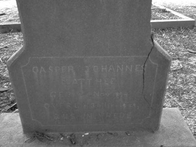 MATTHEE Casper Johannes