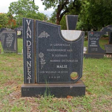 NEST Malie, van der nee WESSELS 1903-1985