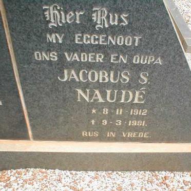 NAUDE Jacobus S. 1912-1981