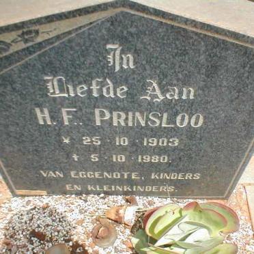 PRINSLOO H.F. 1903-1980
