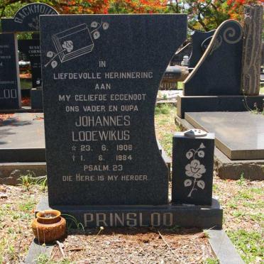 PRINSLOO Johannes Lodewikus 1908-1984
