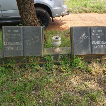 PLESSIS Gerhardus Cornelius, du 1903-1987 &amp; Francina Jacoba 1905-1992 