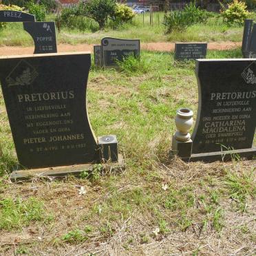 PRETORIUS Pieter Johannes 1911-1987 &amp; Catharina Magdalena SWANEPOEL 1918-2012