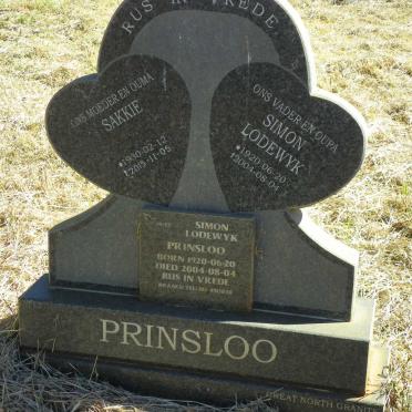PRINSLOO Simon Lodewyk 1920-2004 &amp; Sakkie 1930-2015