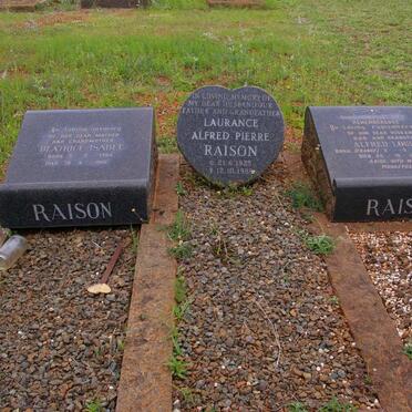 RAISON Alfred Louis 1883-1964 :: RAISON Beatrice Isabel 1904-1966 :: RAISON Laurance Alfred Pierre 1925-1988