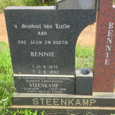 STEENKAMP Barend Christoffel 1938-2008 :: STEENKAMP Bennie 1970-1993