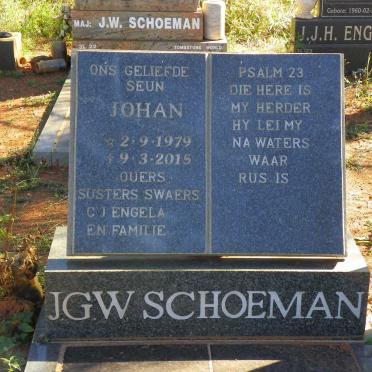 SCHOEMAN J.G.W. 1979-2015