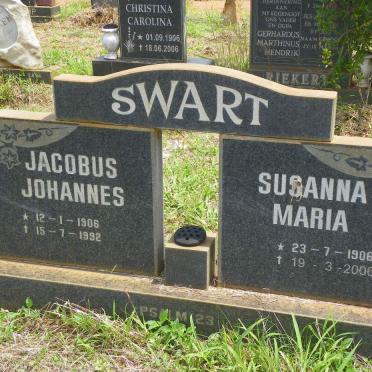 SWART Jacobus Johannes 1906-1992 &amp; Susanna Maria 1906-2006