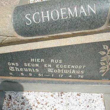 SCHOEMAN Theunis Lodiwikus 1951-1976