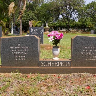 SCHEEPERS Louis D.M. 1905-1982 &amp; Wilhelmina J. 1911-1982