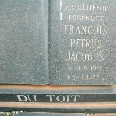 TOIT Francois Petrus Jacobus, du 1915-1977
