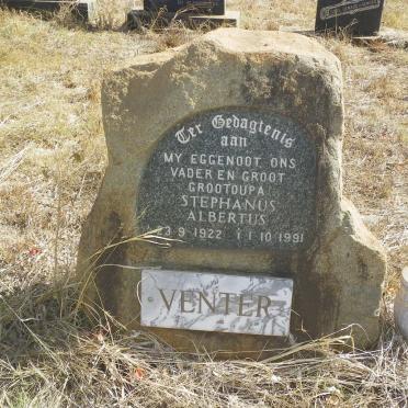VENTER Stephanus Albertus 1922-1991