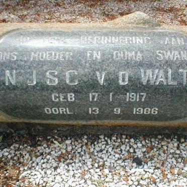 WALT N.J.S.C., van der  1917-1986