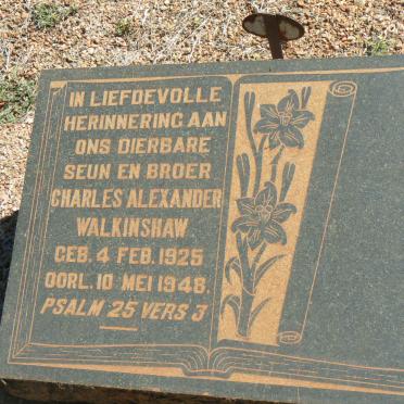 WILKINSHAW Charles Alexander 1925-1948