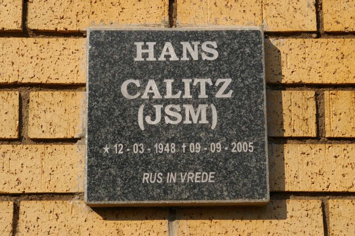 CALITZ J.S.M. 1948-2005