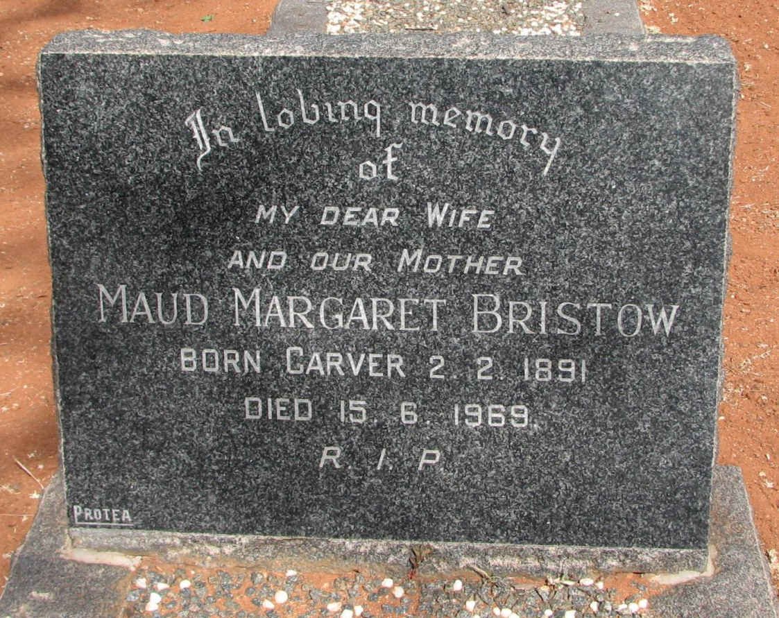 BRISTOW Maud Margaret nee CARVER 1891-1969