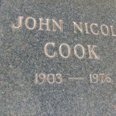COOK John Nicol 1903-1976