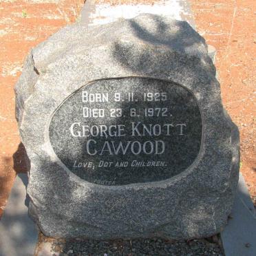 CAWOOD George Knott 1925-1972