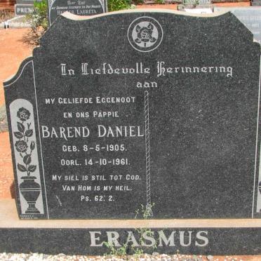 ERASMUS Barend Daniel 1905-1961